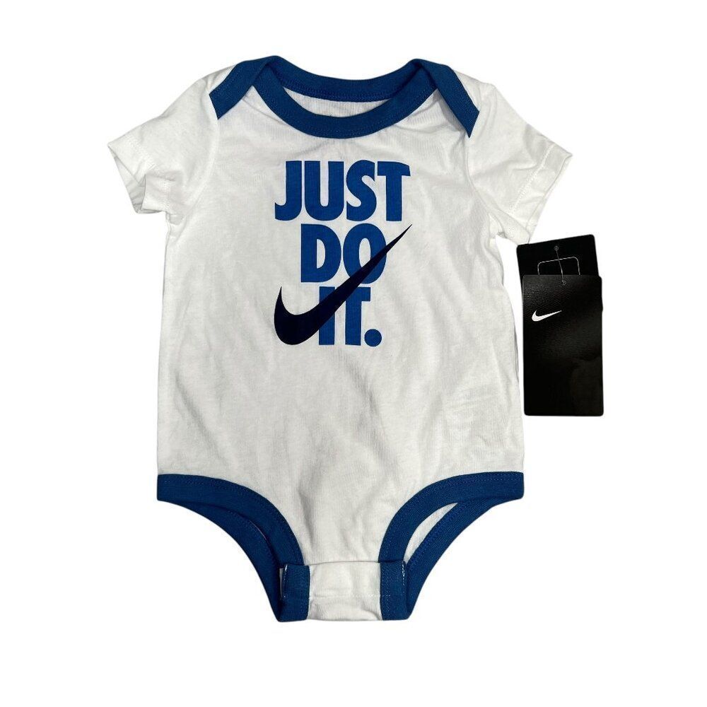 Nike Baby Infant Boy Graphic Motto Bodysuit Size 6M‎